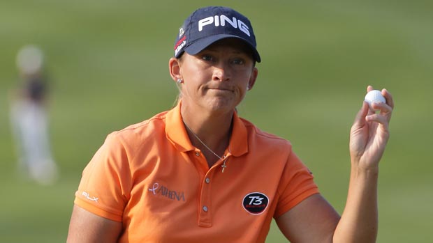 Angela Stanford during the first round of the 2012 LPGA KEB•HanaBank Championship