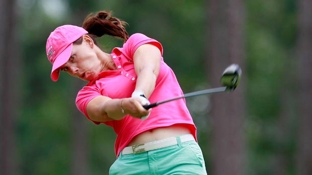 Karine Icher during the third round of the Mobile Bay LPGA Classic