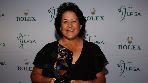 Nancy Lopez with the Patty Berg Award