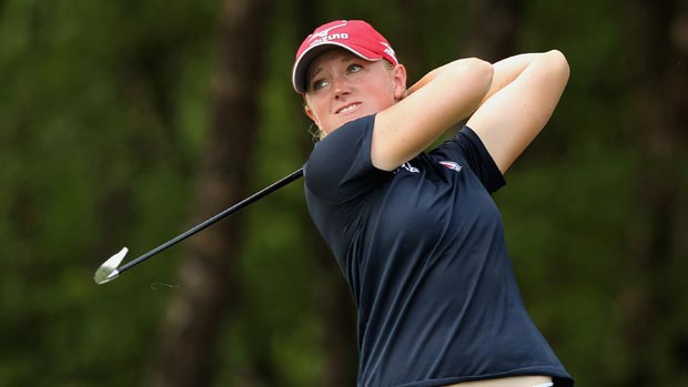 Stacy Lewis during a practice round prior to the start of the 2012 U.S. Women's Open