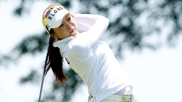 Mi Jung Hur during the first round of the Walmart NW Arkansas Championship Presented by P&G