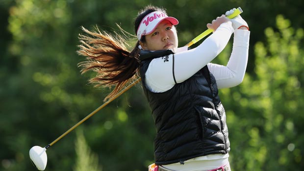 Christine Song during the first round of the 2012 Wegmans LPGA Championship