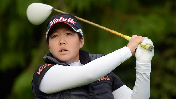 Christine Song during the first round of the 2012 CN Canadian Women's Open