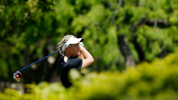 Suzann Pettersen during the final round of the North Texas LPGA Shootout
