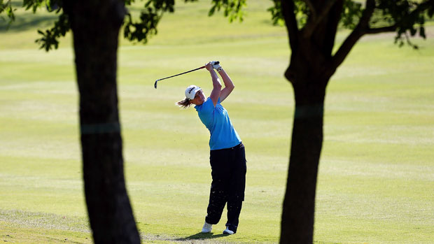 Stacy Lewis during the first round of the 2013 North Texas LPGA Shootout