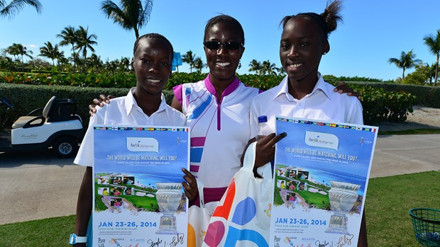 Georgette Rolle during the Junior Clinic at the Pure Silk Bahamas LPGA Classic