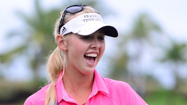 Jessica Korda during the Second Round of the 2014 Blue Bay LPGA
