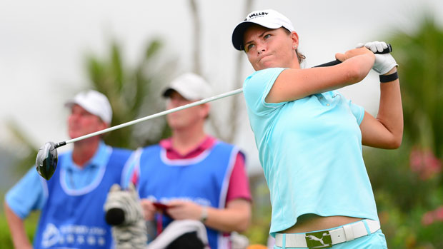 Lee-Anne Pace during the Second Round of the 2014 Blue Bay LPGA