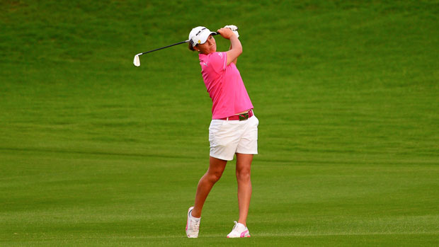 Lee-Anne Pace during the final round of the 2014 Blue Bay LPGA