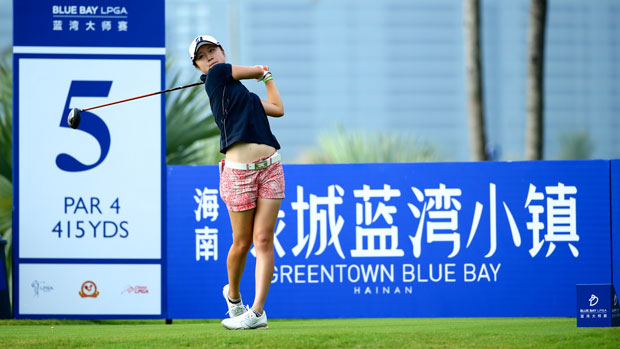 Lu Wanyao during the first round of the 2014 Blue Bay LPGA