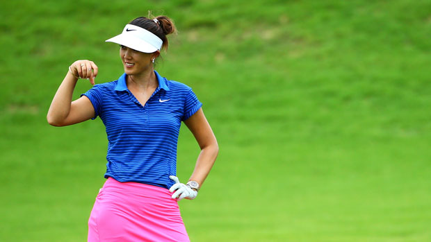 Michelle Wie during the Second Round of the 2014 Blue Bay LPGA