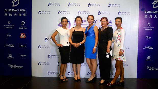 Players participate in the Gala Dinner at the Blue Bay LPGA
