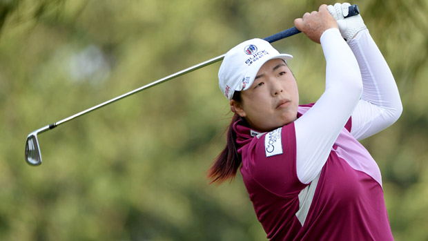 Shanshan Feng during the second round of the HSBC Women's Champions