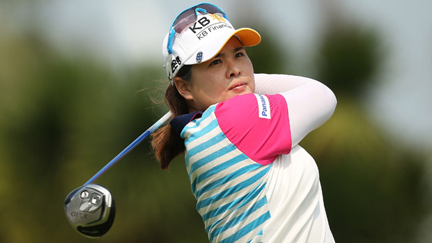 Inbee Park during the Pro Am event prior to the start of the HSBC Women's Champions