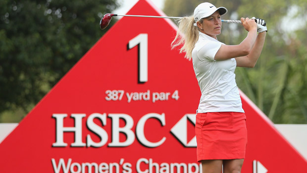 Suzann Pettersen during the Pro Am event prior to the start of the HSBC Women's Champions