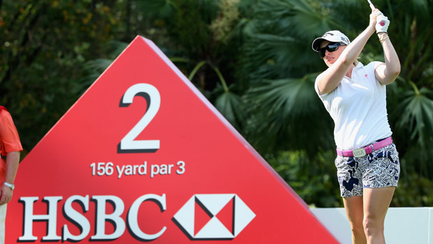 Morgan Pressel during the second round of the HSBC Women's Champions
