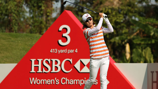 Na Yeon Choi during the final round of the HSBC Women's Champion