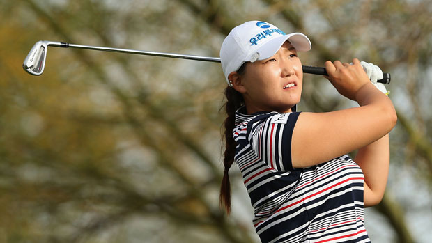 Mi Rim Lee during the first round of the 2014 JTBC Founders Cup