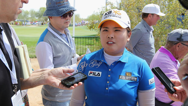 Inbee Park during the first round of the 2014 JTBC Founders Cup