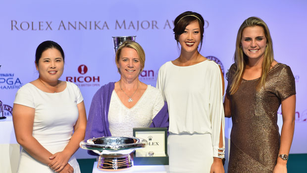 2014 Major Winners during the Rolex Annika Major Award Ceremony