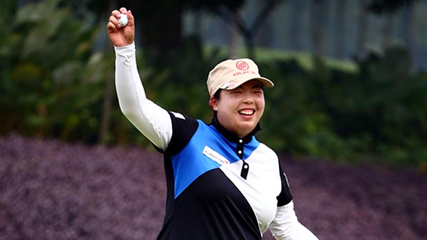 Shanshan Feng during the final round of the Sime Darby LPGA Malaysia