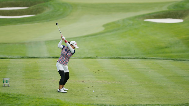 Chie Arimura during the first round of the 2014 Wegmans LPGA Championship