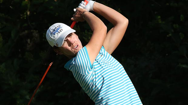 Karine Icher during the second round of the 2013 CN Canadian Women's Open