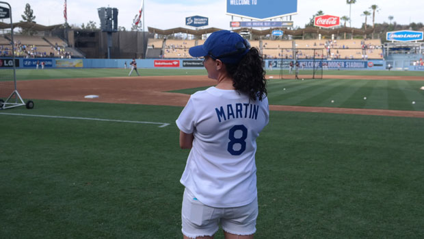 Martin throw out the ceremonial first pitch