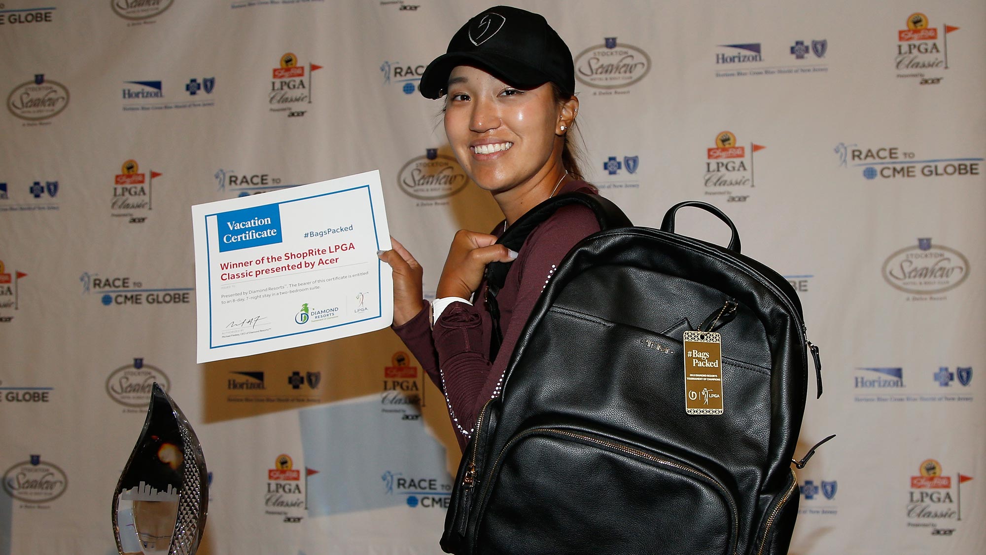 Annie Park has her #BagsPacked for the 2019 Diamond Resorts Tournament of Champions after her first career win at the ShopRite LPGA Classic presented by Acer