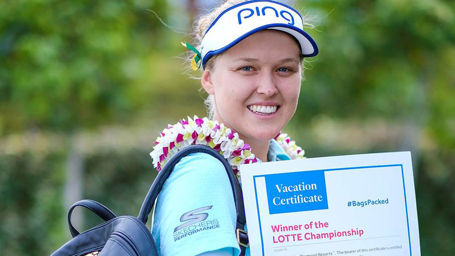 Brooke Henderson has her #BagsPacked for the 2019 Diamond Resorts Tournament of Champions after her win at the LOTTE Championship Presented By Hershey