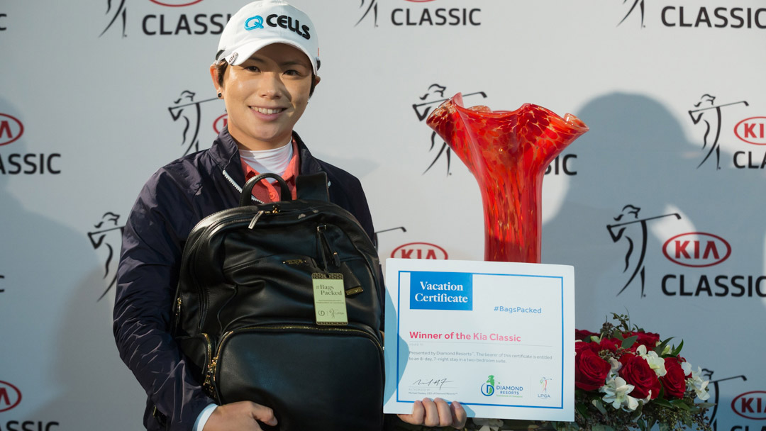 Eun-Hee Ji has her #BagsPacked for the 2019 Diamond Resorts Tournament of Champions after her win at the Kia Classic