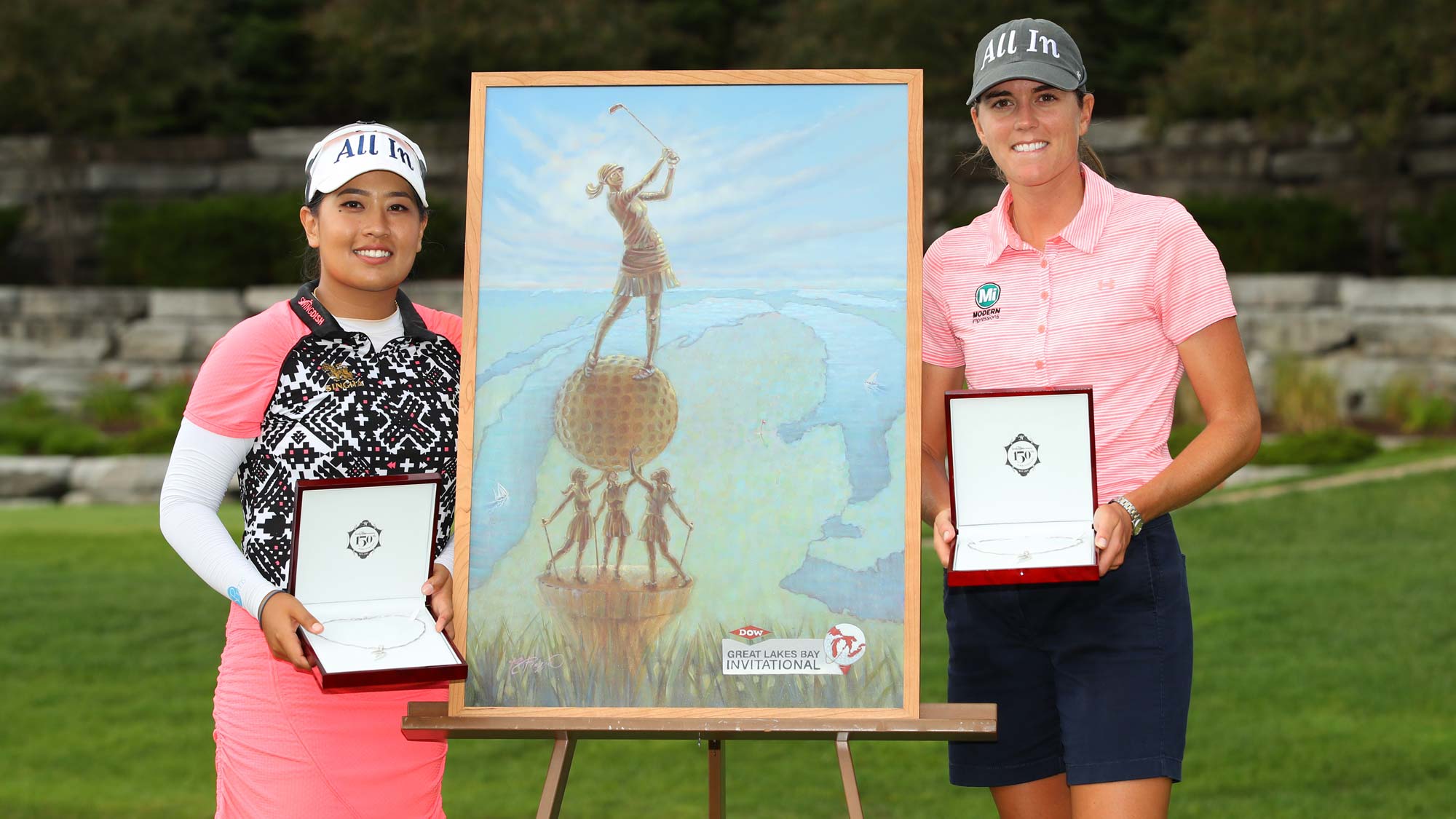 Jasmine Suwannapura and Cydney Clanton have their #BagsPacked for the 2020 Diamond Resorts Tournament of Champions after their win at the Dow Great Lakes Bay invitational