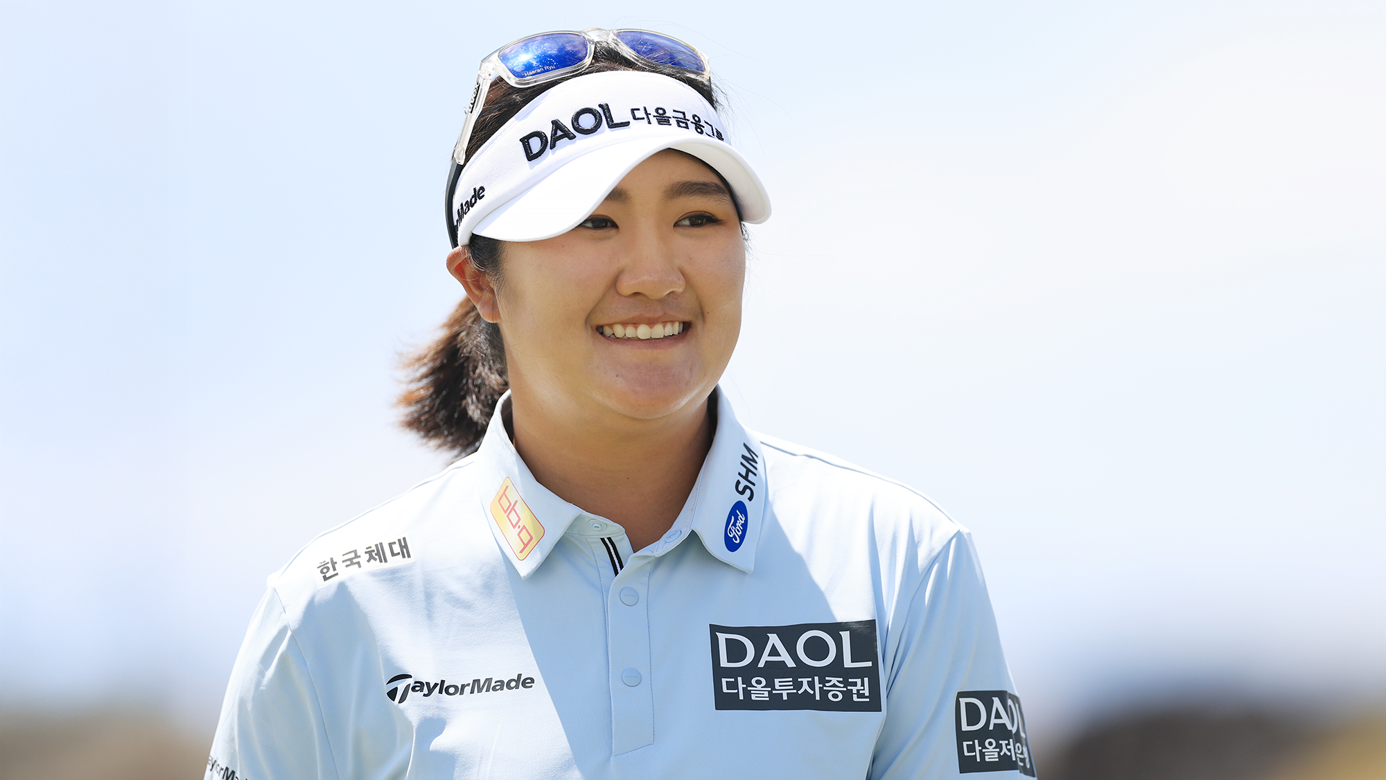 Haeran Ryu of South Korea reacts on the ninth green during the first round of the Black Desert Championship 2025 at Black Desert Resort on May 01, 2025 in St George, Utah.