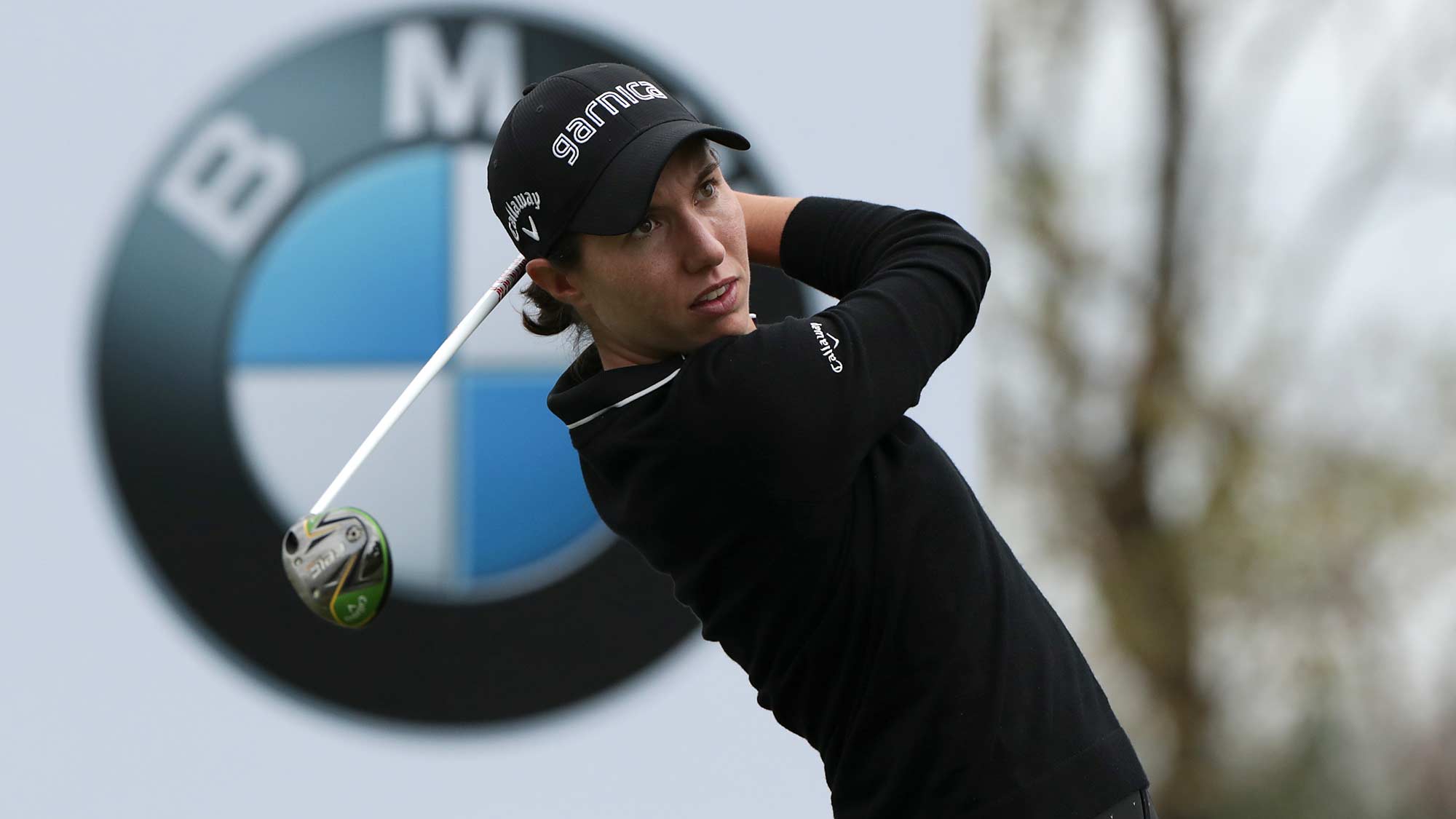 Carlota Ciganda tees off at the 2nd round of the BMW