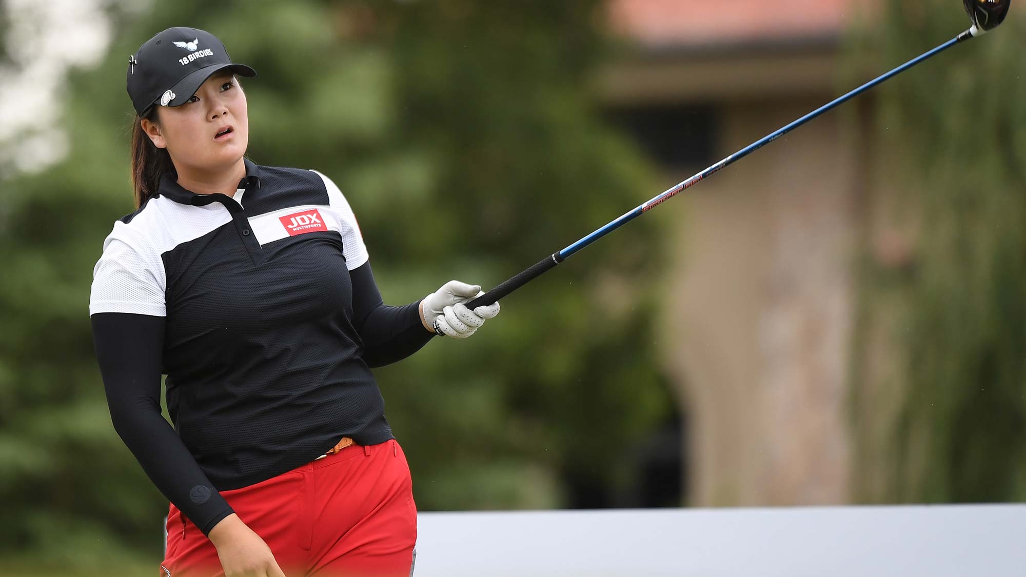 Angel Yin of the United States plays a shot during the third round of the Buick LPGA Shanghai 