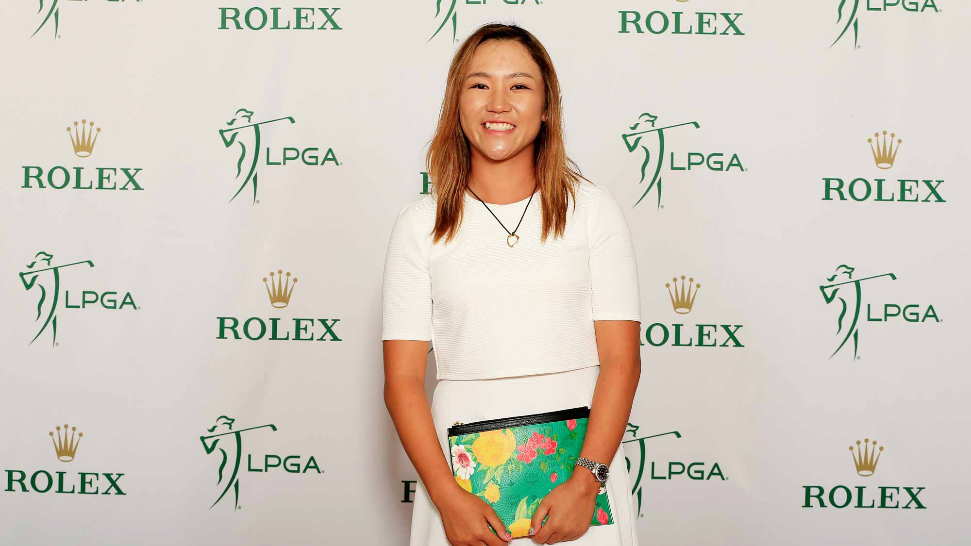 Lydia Ko of New Zealand poses during the LPGA Rolex Players Awards at the Ritz-Carlton