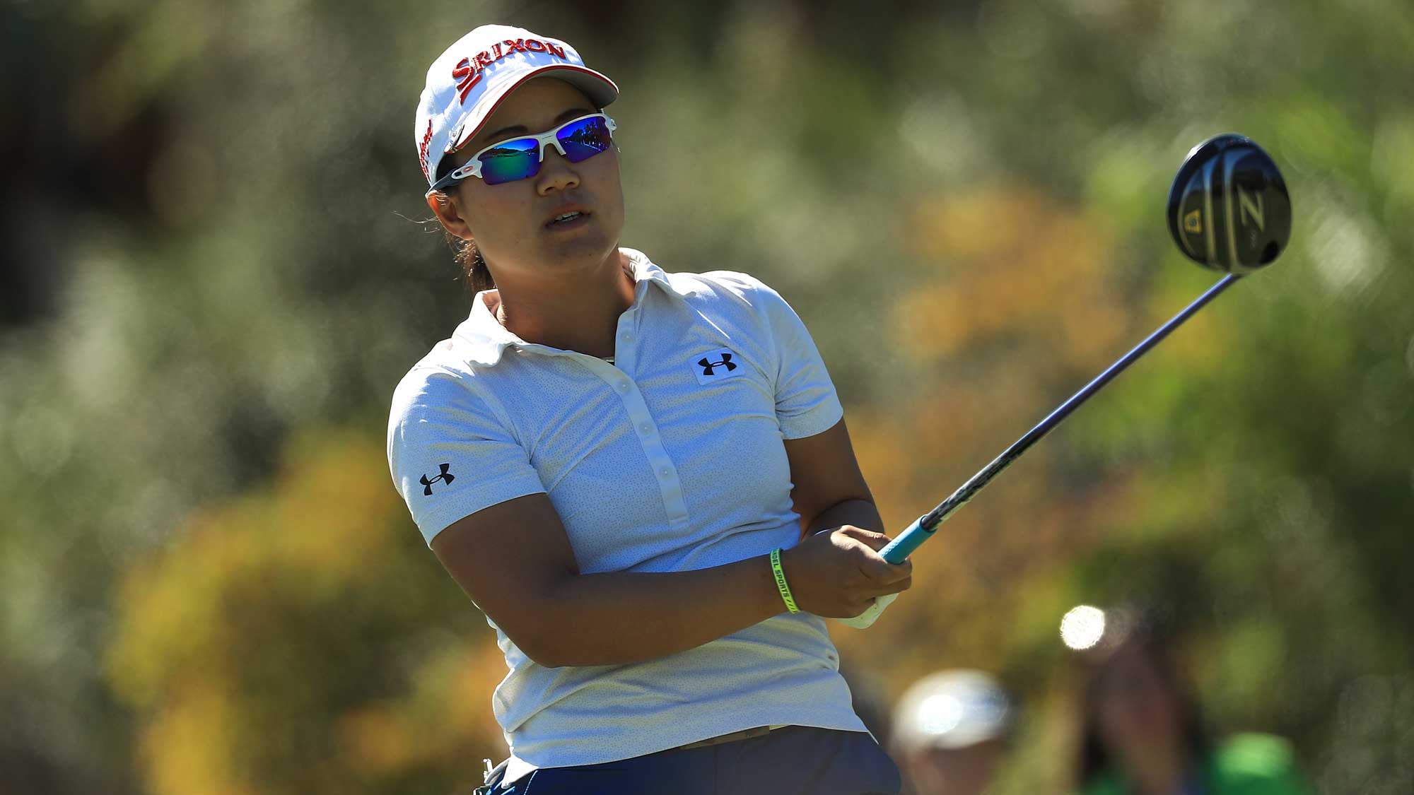 Nasa Hataoka of Japan plays her shot from the third tee during the second round of the CME Group Tour Championship