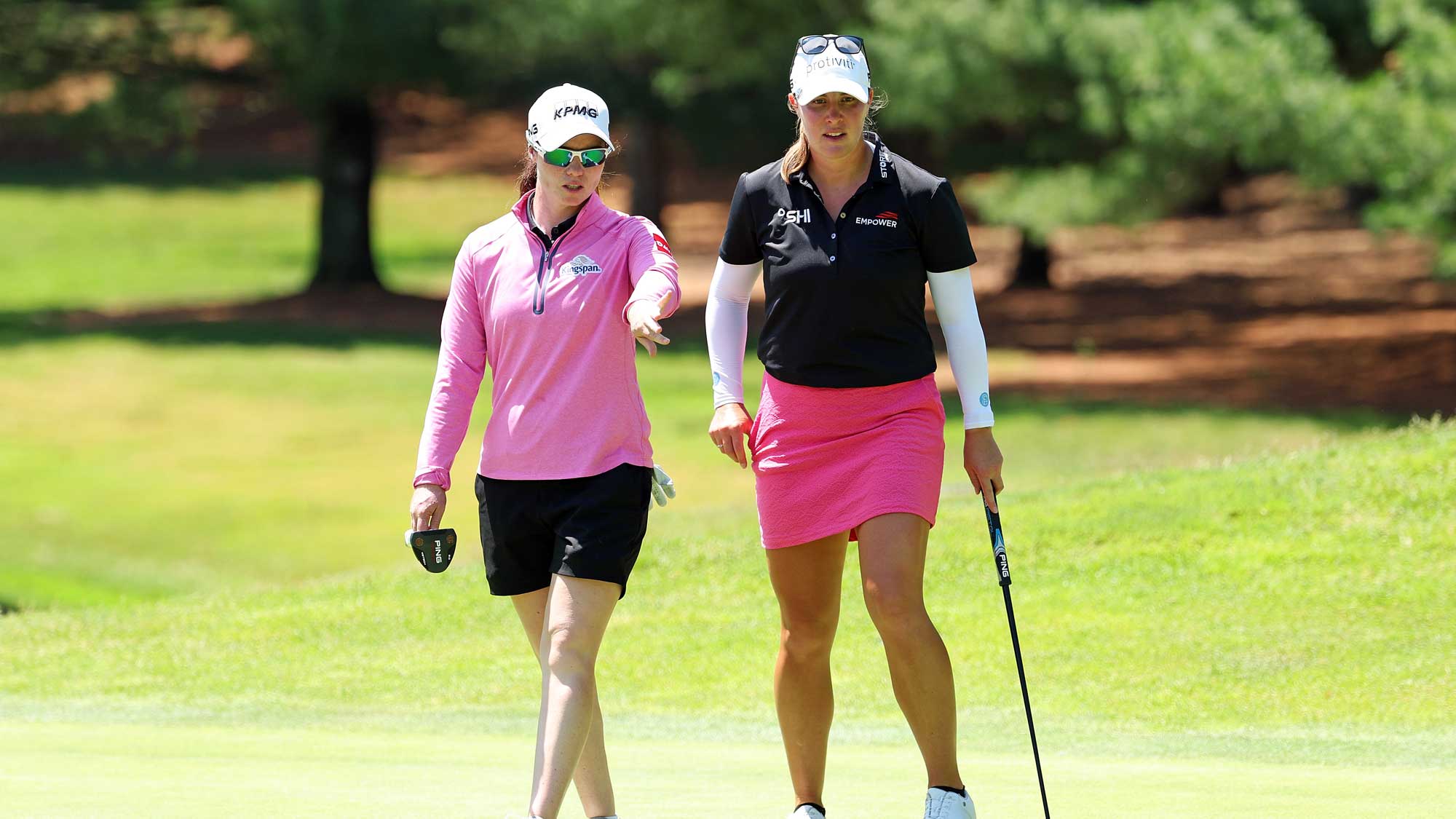 Leona Maguire and Jennifer Kupcho