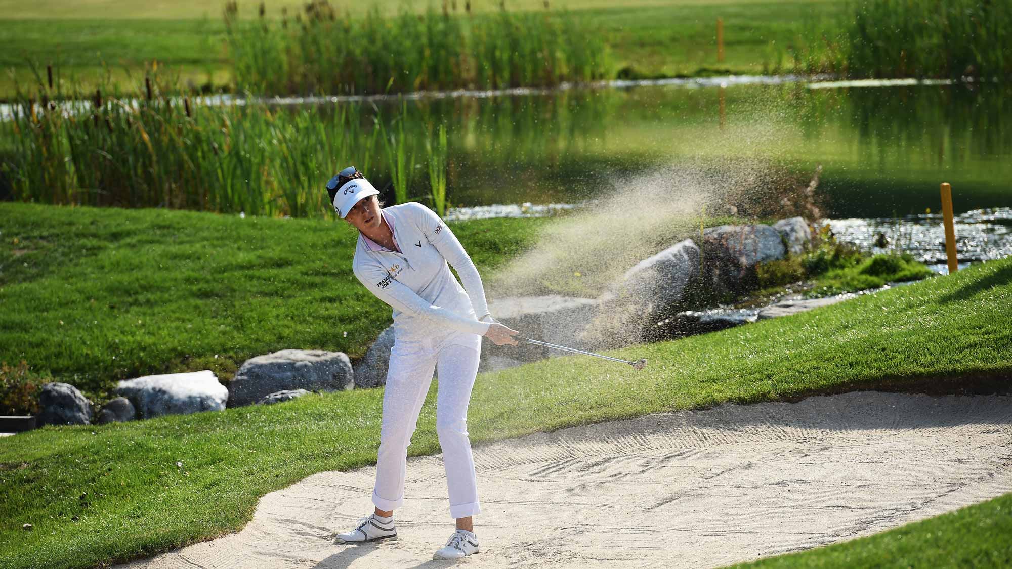 Sandra Gal during the first round of the Evian Championship