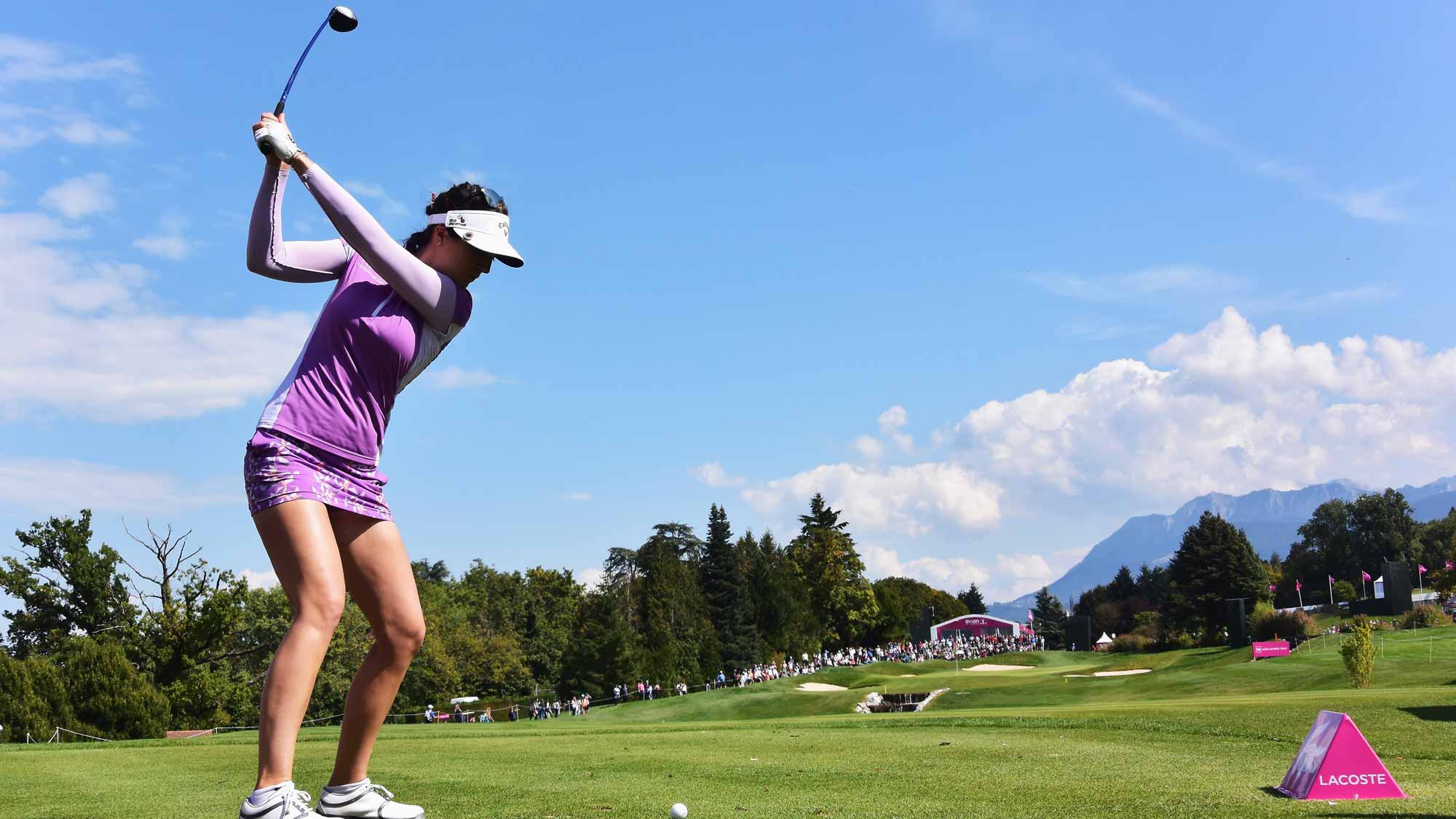 Sandra Gal during the second round of the Evian Championship