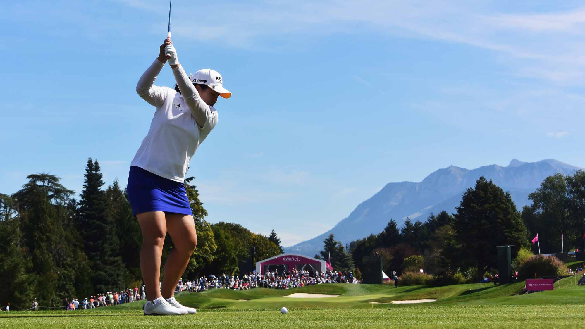 Inbee Park during the third round of the Evian Championship