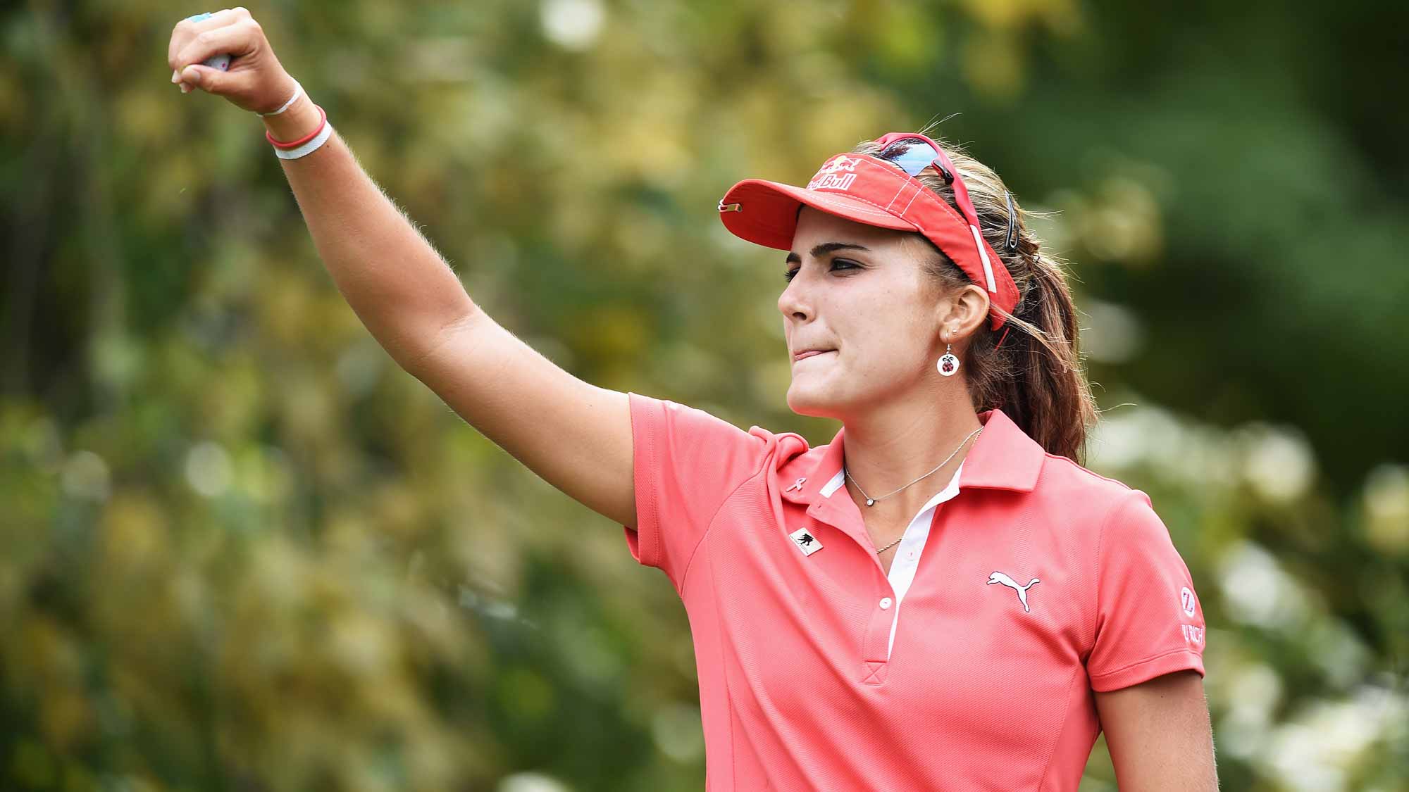 Lexi Thompson during the third round of the Evian Championship