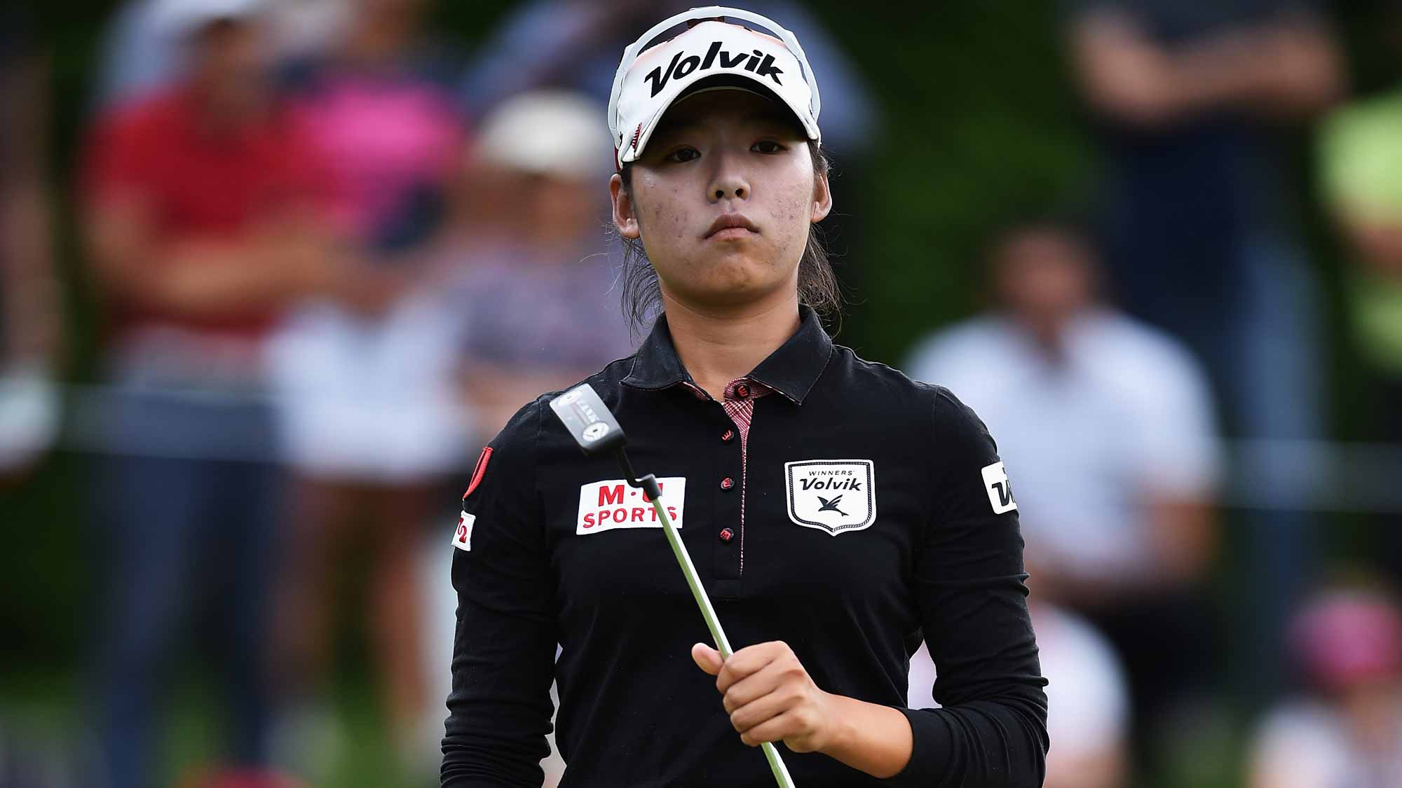 Mi Hyang Lee during the third round of the Evian Championship