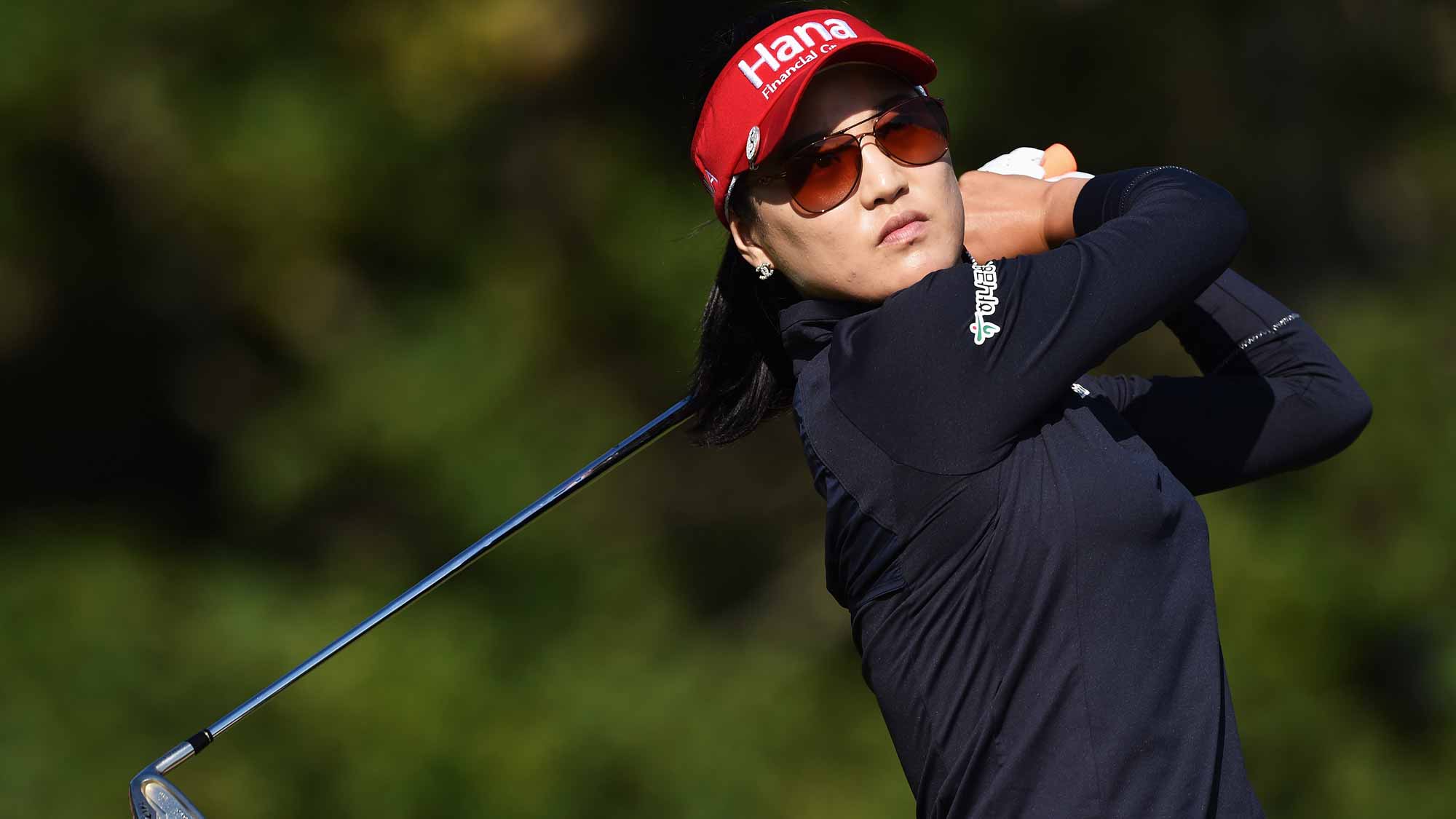 So Yeon Ryu during the third round of the Evian Championship Golf
