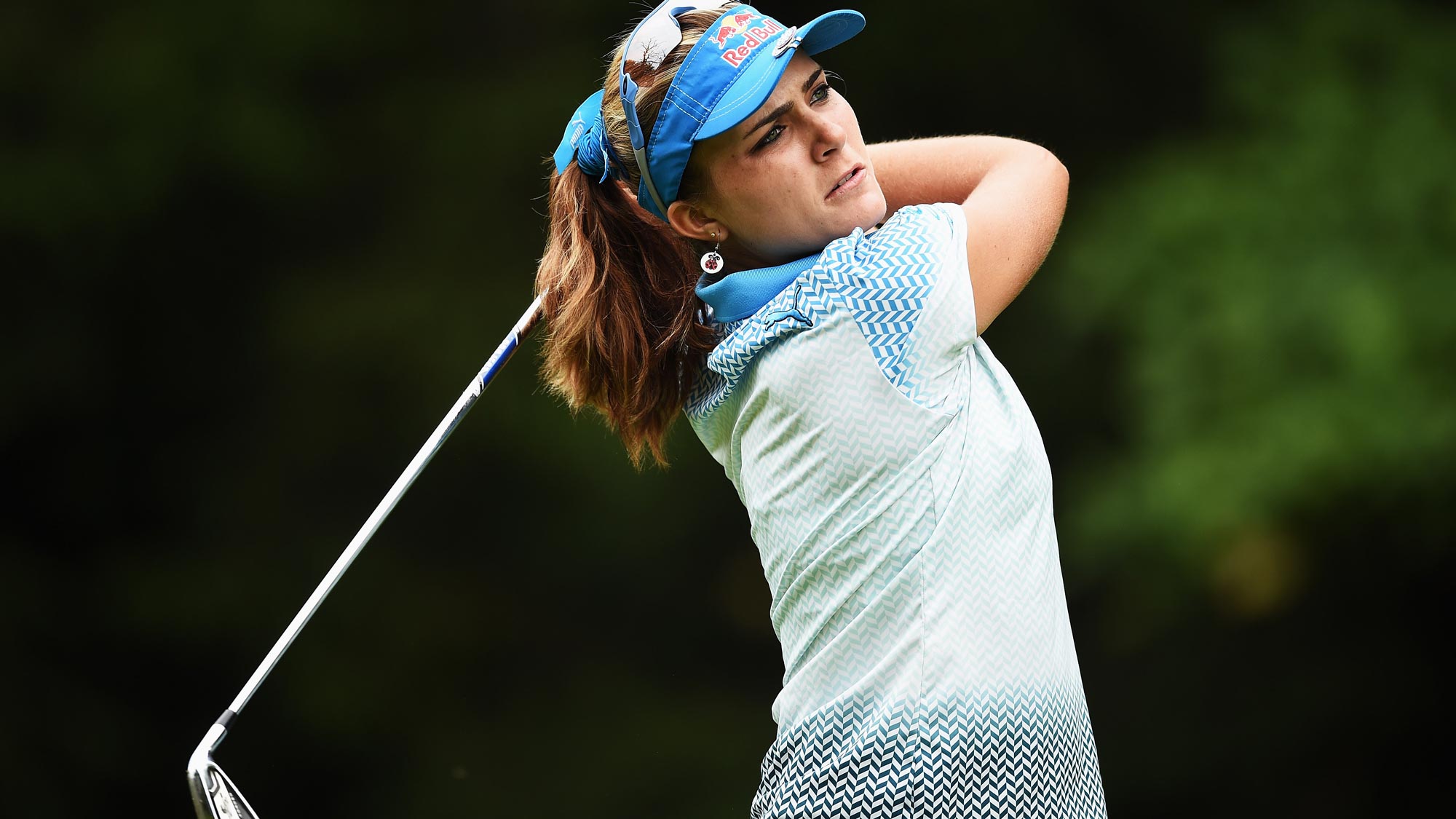 Lexi Thompson during the final round of the Evian Championship