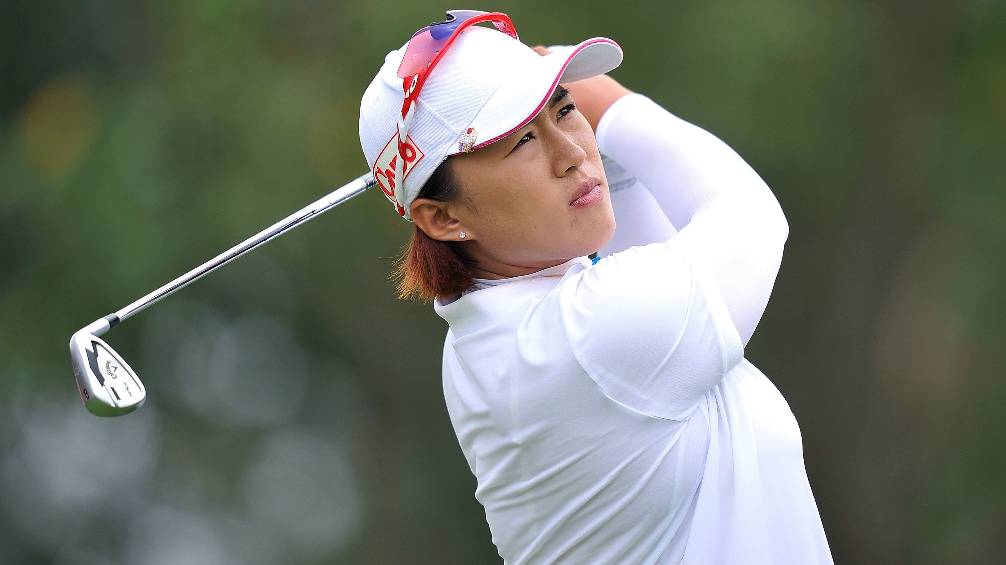 Amy Yang of South Korea plays a shot during day four of the 2015 LPGA Thailand at Siam Country Club