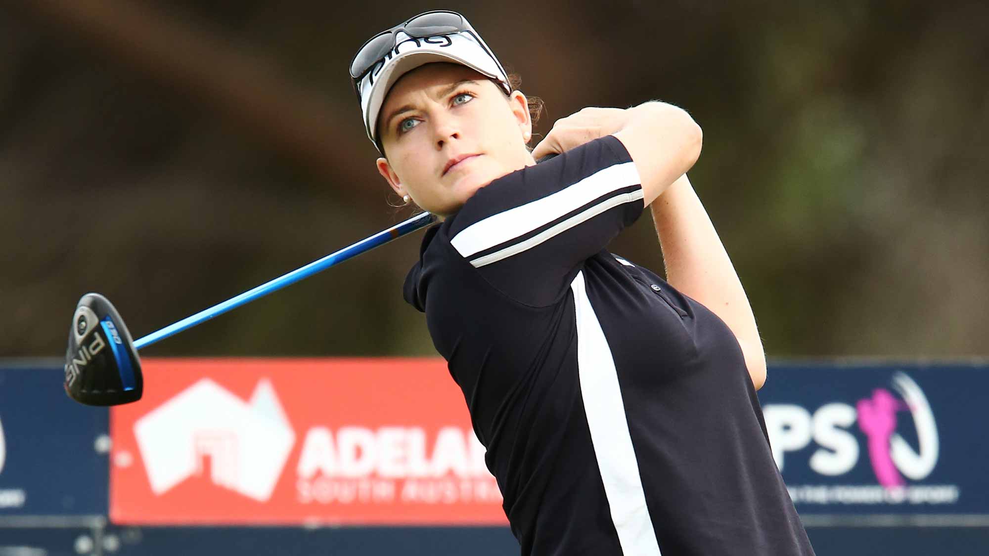 Caroline Masson of Germany competes during day two of the ISPS Handa Women's Australian Open