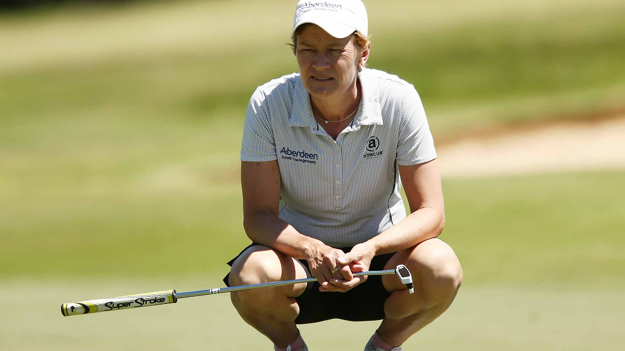 Catriona Matthew of Scotland competes during day three of the ISPS Handa Women's Australian Open