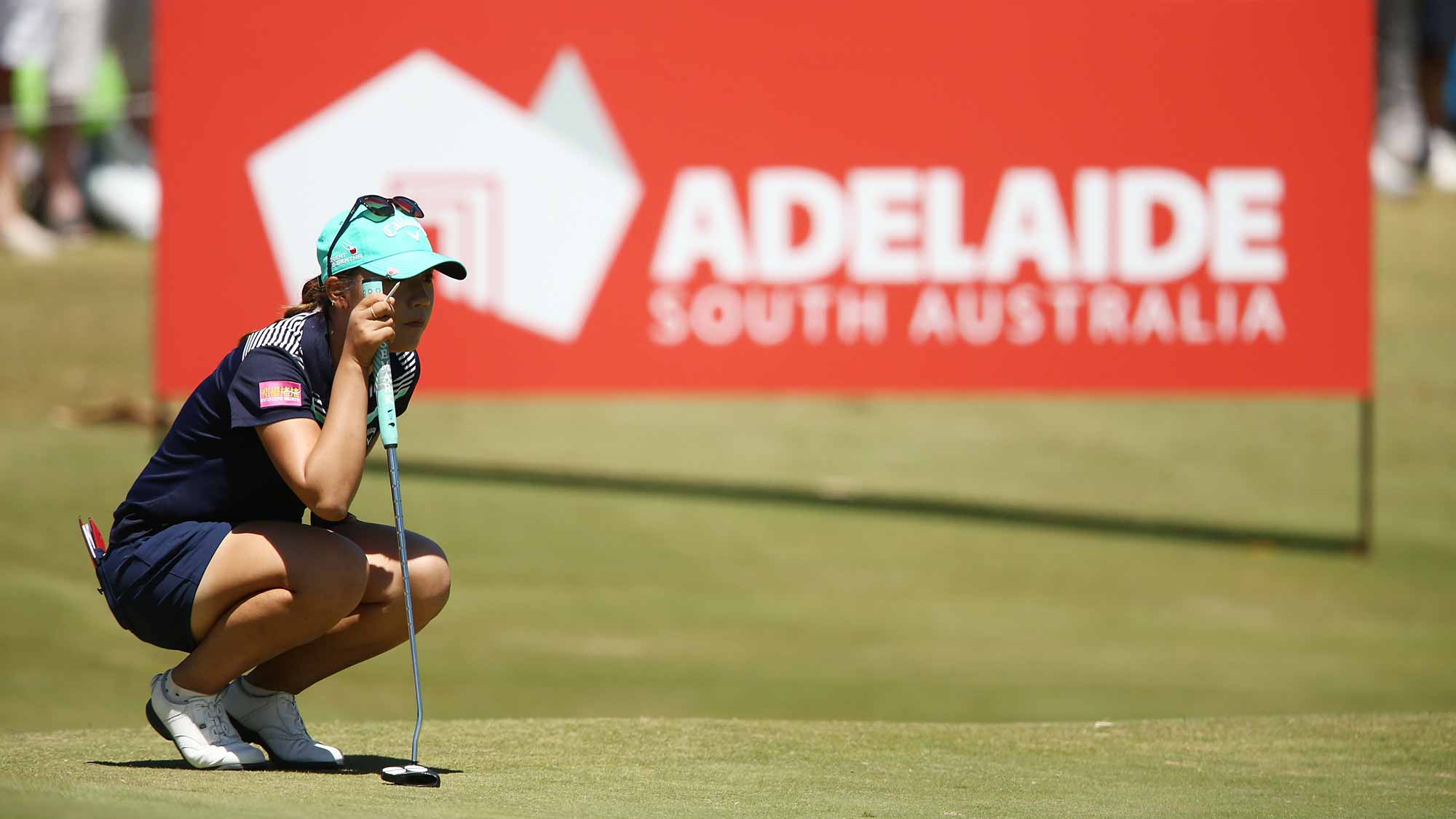 Lydia Ko of New Zealand competes during day three of the ISPS Handa Women's Australian Open