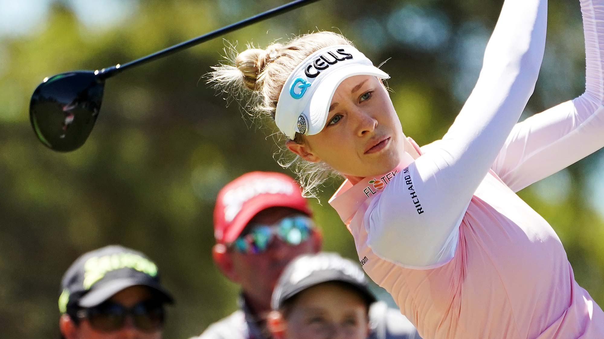 Nelly Korda of the United States tees off during day three of the 2019 ISPS Handa Women's Australian Open